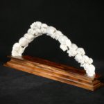 Crânes sculptés sur bois de cerf