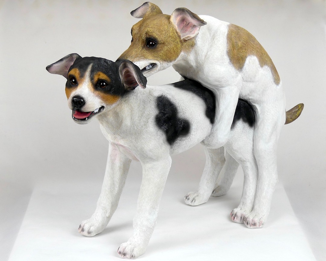 Statue Jack Russells Realiste Et Decalee En Resine Boutique Oviry