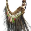 Collier à plumes de cérémonie papou (détail 3/4)