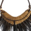 Collier à plumes de cérémonie papou (détail dos)