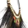 Collier à plumes de cérémonie papou (détail 3/4)