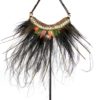 Collier à plumes de cérémonie papou (face)