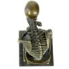 Petit bronze Squelette penseur de Milo (dessus)