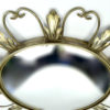 Miroir soleil aux feuilles d'acanthe en métal (dessus)