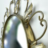 Miroir soleil aux feuilles d'acanthe en métal (détail 3/4)