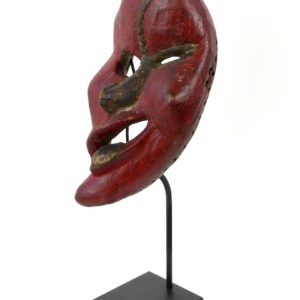 Masque iroquois False Face rouge (3/4)