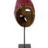 Masque iroquois False Face rouge (dos)