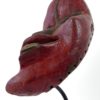 Masque iroquois False Face rouge (dessous 3/4)
