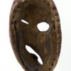 Masque iroquois False Face rouge (détail dos)
