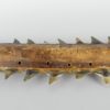 Couteau de guerrier Kiribati ancien (détail étiquette)