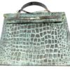 Grande sculpture sac Kelly en cuivre martelé (face-2)