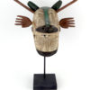 Masque de loup Yu’pik en bois (face)