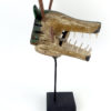 Masque de loup Yu’pik en bois (profil)