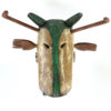 Masque de loup Yu’pik en bois (dessus)