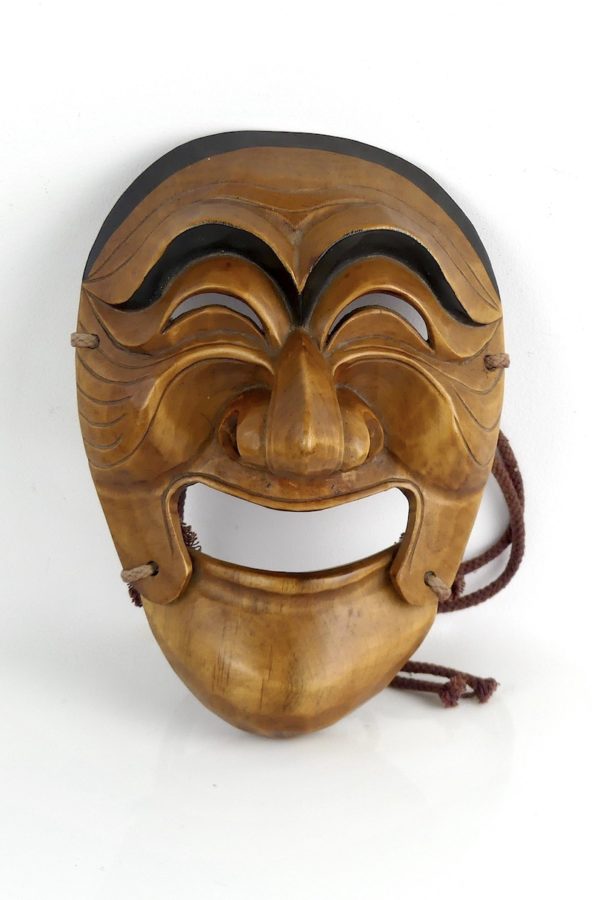 Masque Hahoe Yangban en bois (face)