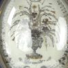 Grand reliquaire en cheveux et encre dans son cadre Napoléon III (détail)