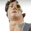 Écorché tête de David en résine (face détail)