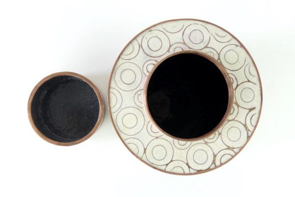 Pot en cloisonné Ouzbek (dessus)