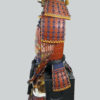 Armure de samouraï Yoroi laquée rouge (profil)