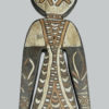 Planche votive gope Kerewa papou (détail buste)