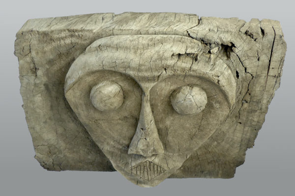 Panneau de cercueil Bahau Dayak (dessus 3/4)