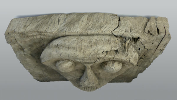 Panneau de cercueil Bahau Dayak (dessus)