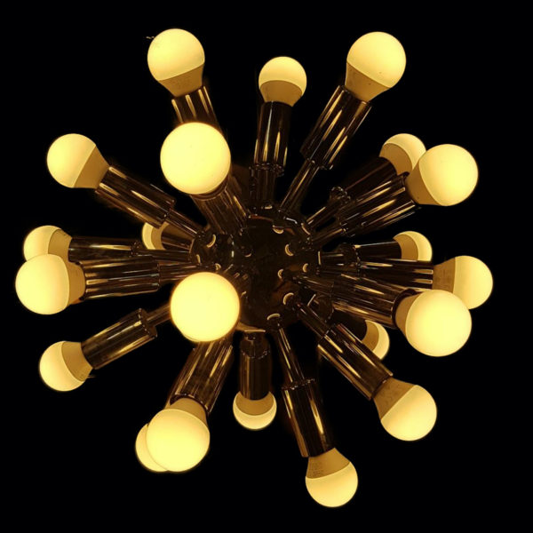 Lustre Spoutnik allumé