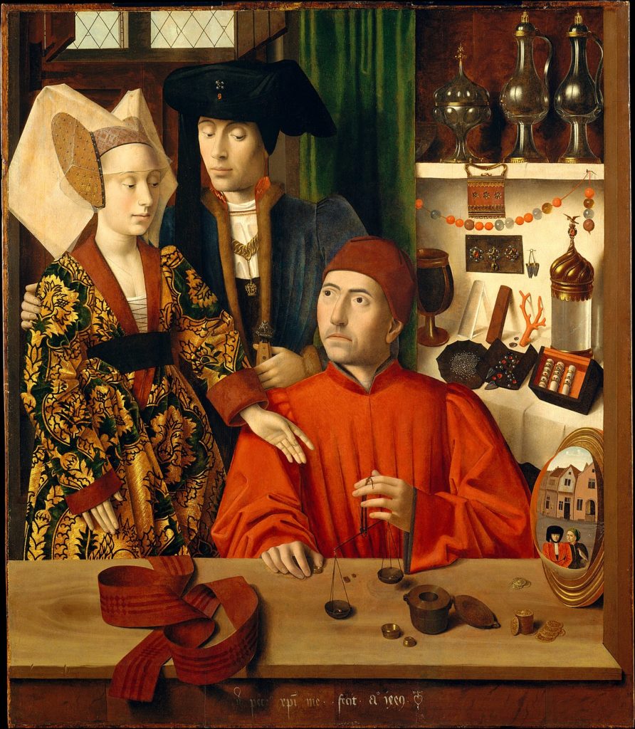 Petrus Christus - Un orfèvre dans son atelier, peut-être saint Éloi