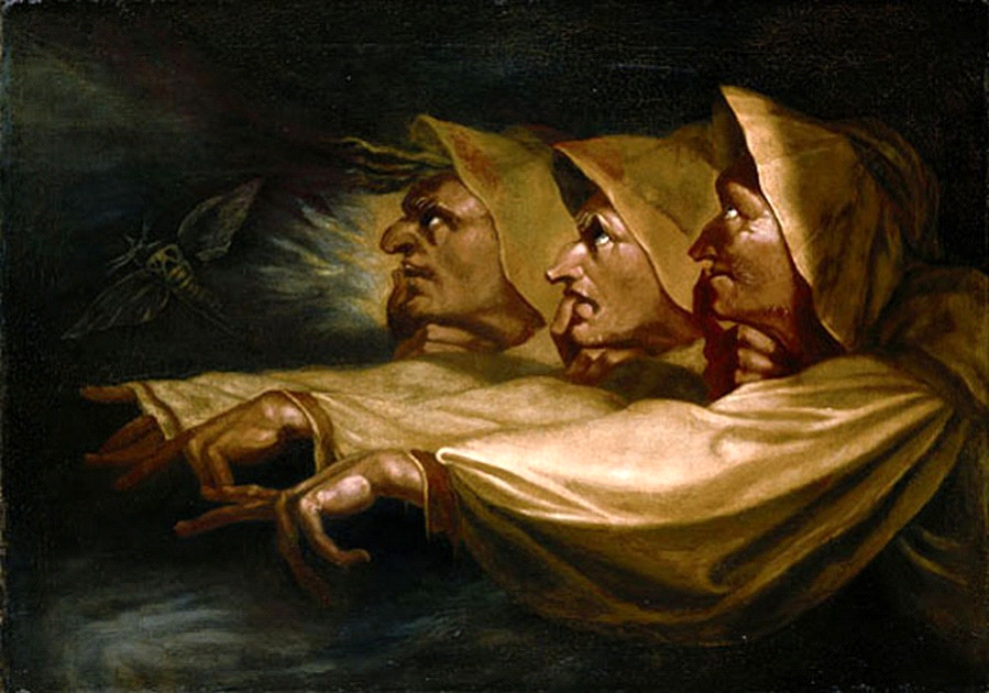 Füssli, Les 3 sorcières, huile sur toile, 1782