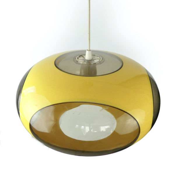 Lampe UFO jaune Luigi Colani (dessus 3/4)