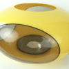 Lampe UFO jaune Luigi Colani (dessus 3/4)