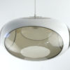 Lampe UFO blanc design Luigi Colani (suspendue profil)