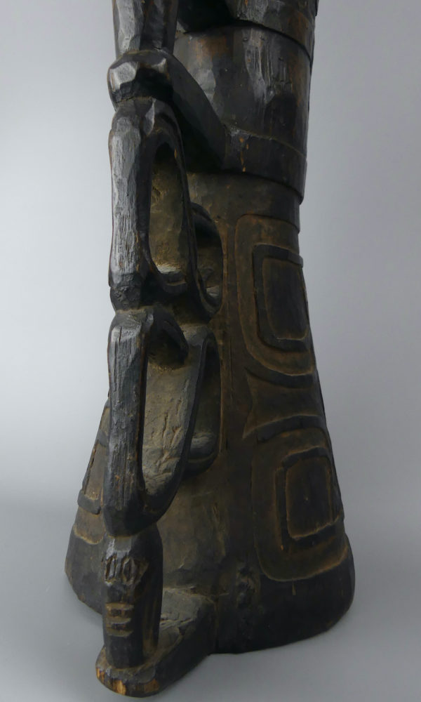 Tambour Asmat Irian Jaya Nouvelle-Guinée (détail poignée)