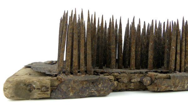 Peigne à carder XIXe (détail)