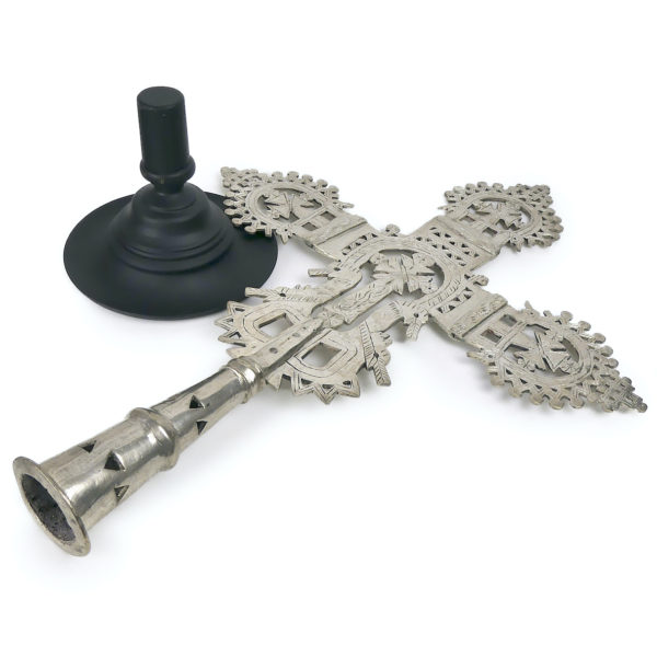 Grande croix de procession copte sur pied (3/4)