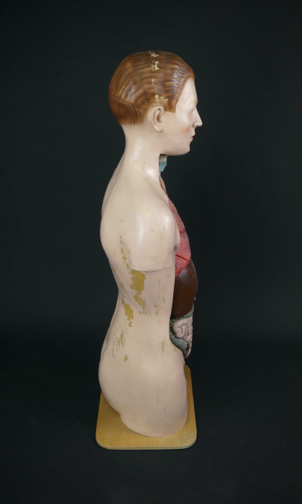 Grand mannequin clastique ancien (profil)