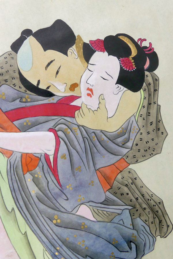 Shunga makimono 5 peintures érotiques japonaises (détail)