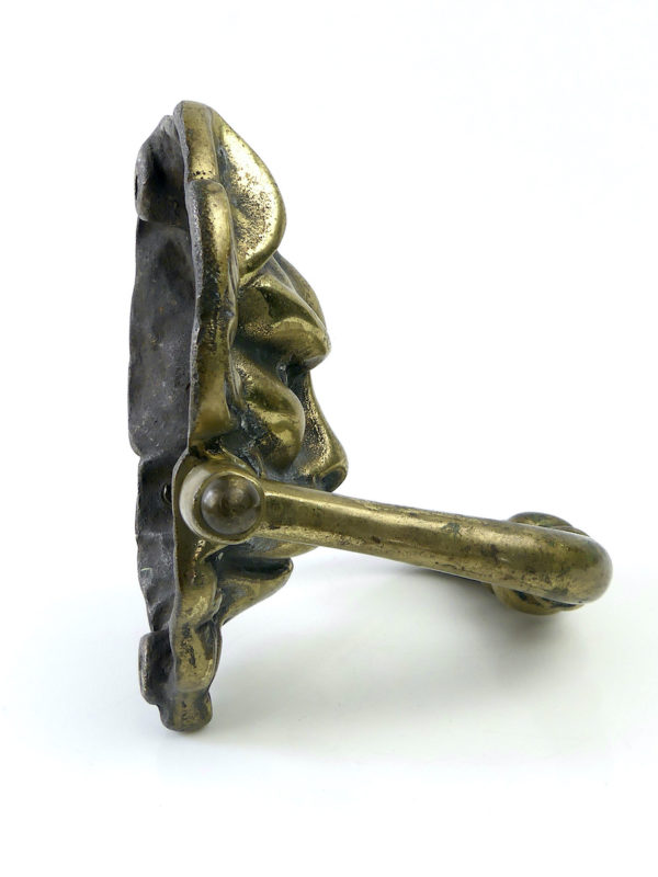 Heurtoir tête de lion en laiton (profil)