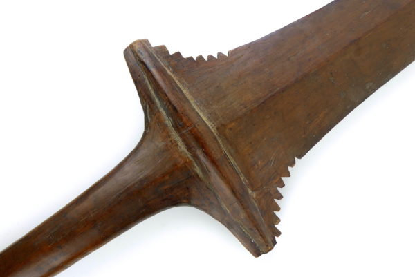Grande massue de guerre Kinikini fidjienne (détail)