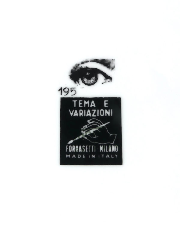 Assiette Tema E Variazioni n 195 (estampille)
