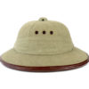 Casque colonial français salacot léger sable (profil)
