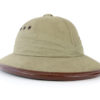 Casque colonial français salacot léger sable (3/4)