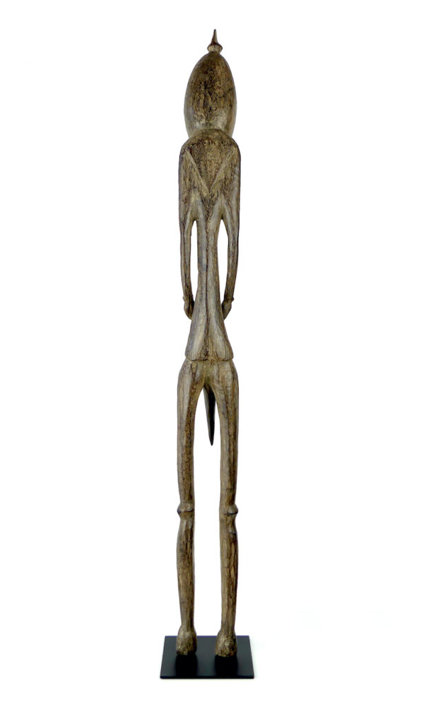 Grande statue d’ancêtre Ramu anthropo-zoomorphe (dos)