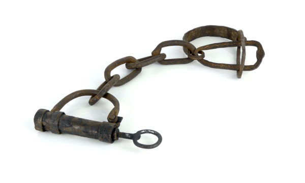 Fers de bagnard lourde entrave de chevilles avec clé