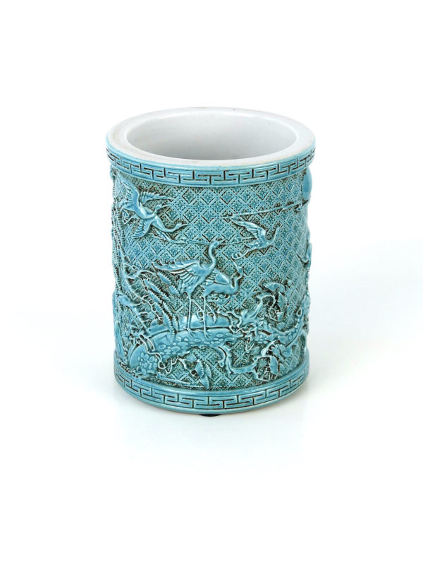 Pot chinois à calligraphie