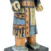 Poupée Kachina bleue en bois (détail 3/4)