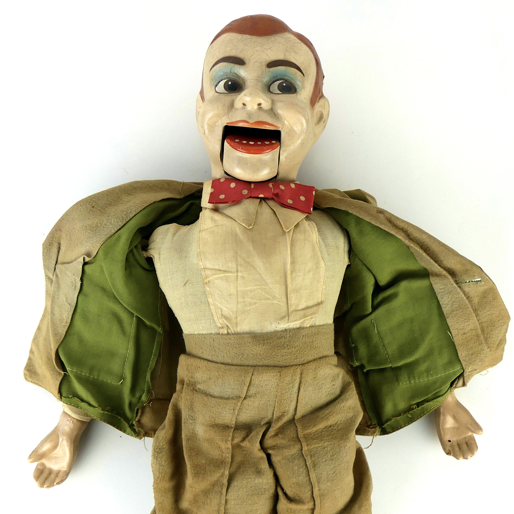Marionnette Jerry Mahoney 1950 - Poupée rare de collection USA - OVIRY
