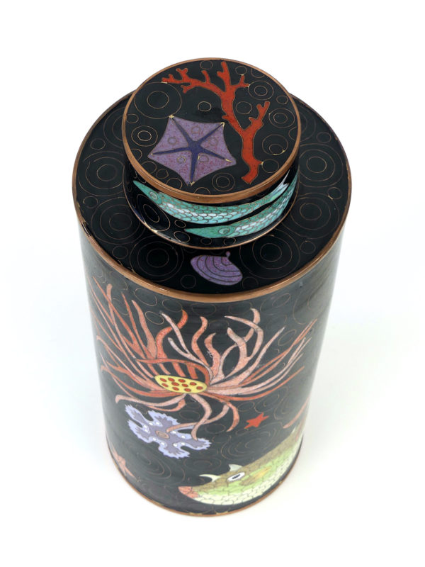 Pot à thé Koh Samui en cloisonné Fabienne Jouvin (dessus)