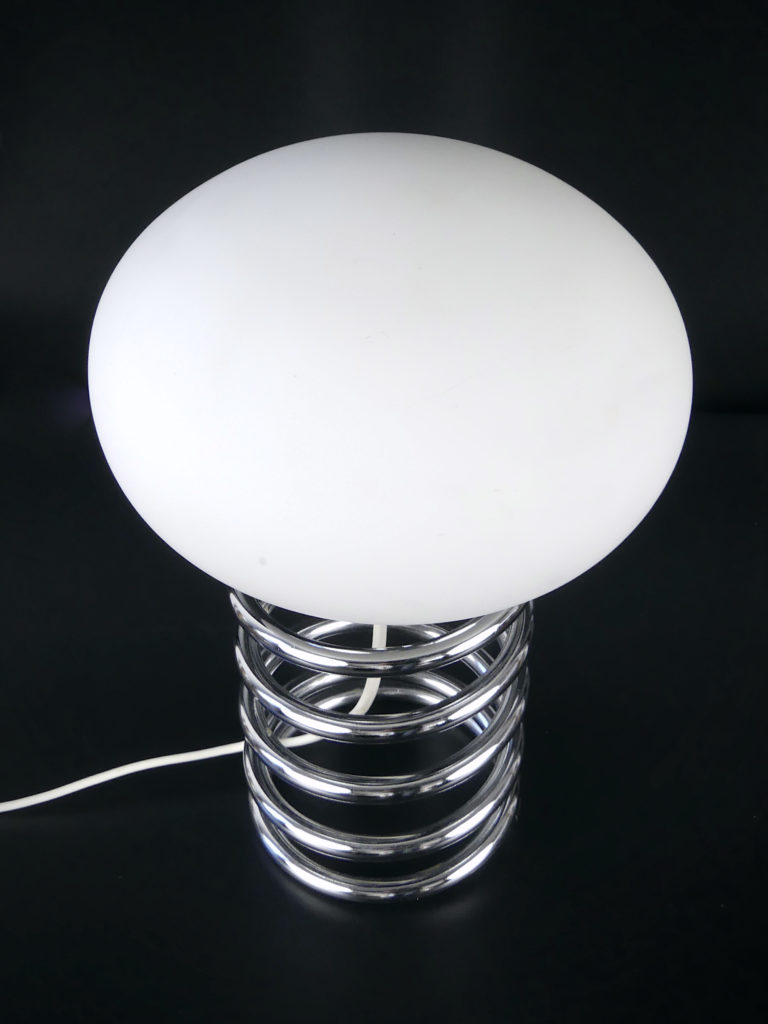 Lampe (Ressort) Ingo Maurer - Modèle Grand Format Années 70, Métal, Design