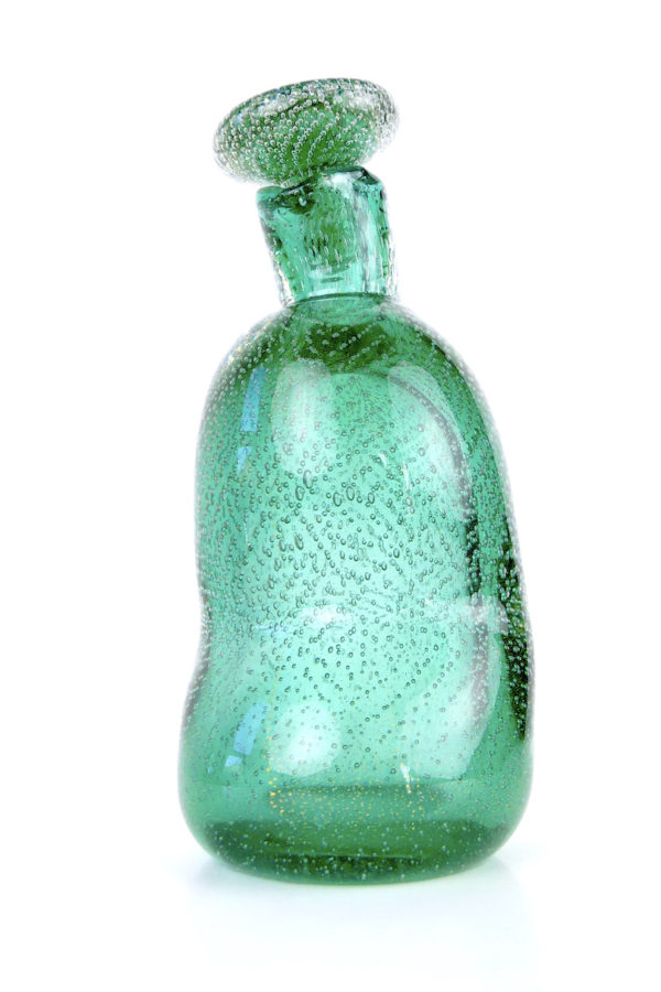 Carafe Veronese en cristal soufflé à la bouche et bullé (3/4)